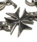Photo5: Half Maltese Cross ID With H.W.O & Chiseled Anchor Links Bracelet [B-304]