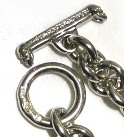 Photo3: All Hand Craft O-ring Links Half T-bar & O-ring Bracelet [B-305]