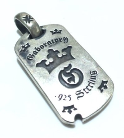 Photo1: G&Crown With H.W.O Dog Tag 4.5mm Thick