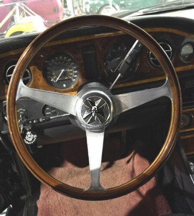Photo1: Gaboratory Skull On Maltese Cross Steering Wheel Ornament