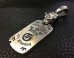 Photo2: Half Panther With G & Crown Dog Tag Pendant (2)