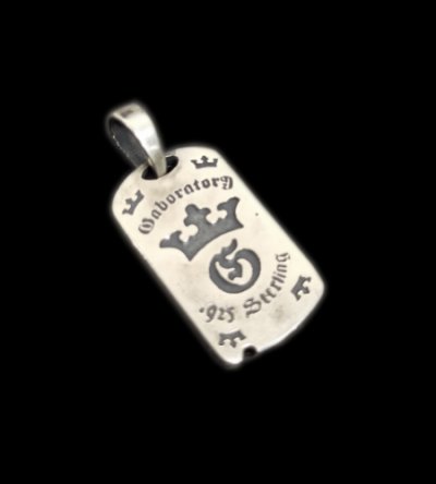 Photo1: G&Crown With Small Classic H.W.O Dog Tag (1/8 Size)