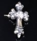 Photo3: 1/64 4Heart Crown Cross With Diamond Pierce