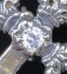 Photo4: 1/64 4Heart Crown Cross With Diamond Pierce