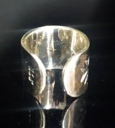 Photo3: Battle-Ax With Maltese Cross Ear Cuff