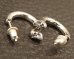 Photo6: Phantom T-bar Skull On Round Bar Pierce