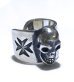 Photo3: Skull On Maltese Cross Ear Cuff