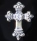 Photo1: 1/64 4Heart Crown Cross With Diamond Pierce (1)