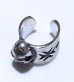 Photo6: Skull On Maltese Cross Ear Cuff