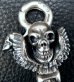 Photo6: Skull Wing On Clip With Triangle Wire Hook