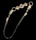 Photo1: 4Heart Crown Cross Key Keeper With 2Old Bulldogs & 2Skulls Braid Leather Wallet Chain (1)