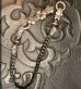 Photo3: 4Heart Crown Cross Key Keeper With 2Old Bulldogs & 2Skulls Braid Leather Wallet Chain
