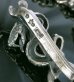 Photo9: Skull On Snake Keeper With 4 Boat Neck Panther & 8 Skulls Small Oval Links Wallet Chain