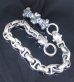 Photo1: 4Heart Crown Keeper With 2Swivel Panthers & H.W.O & Anchor Links Wallet Chain (1)