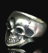 Old Single Skull Full Head Ring