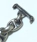 Photo9: Half Panther Triangle Wire With H.W.O & Smooth Anchor Chain Bangle Bracelet