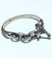 Photo2: Half Panther Triangle Wire With H.W.O & Smooth Anchor Chain Bangle Bracelet (2)