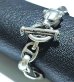 Photo7: Half Panther Triangle Wire With H.W.O & Smooth Anchor Chain Bangle Bracelet
