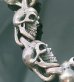 Photo9: Quarter Cross Oval With Crown & 9 Quarter Skull Links Bracelet