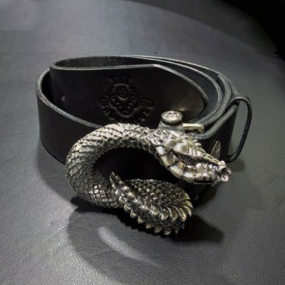 Photo1: Large Snake Buckle