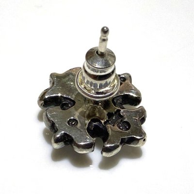 Photo5: 1/48 Short Grooved Cross With Diamond Pierce (Large Stone)