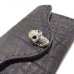 Photo9: Elephant Leather Coin Card Case (Skull Button,Elephant Liner)