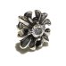 Photo2: 1/48 Short Grooved Cross With Diamond Pierce (Large Stone) (2)