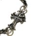 Photo5: Diamond With Grooved Cross & 6Chain Bracelet
