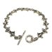 Photo1: 1/16 Gothic Grooved Flare Links Bracelet (1)