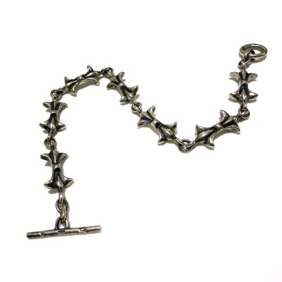Photo2: 1/16 Gothic Grooved Flare Links Bracelet