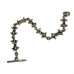 Photo2: 1/16 Gothic Grooved Flare Links Bracelet (2)