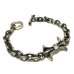 Photo2: Diamond With Gothic Grooved Flare & 7Chain Bracelet (2)