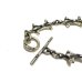 Photo4: 1/16 Gothic Grooved Flare Links Bracelet