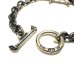 Photo9: Diamond With Gothic Grooved Flare & 7Chain Bracelet
