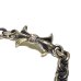 Photo10: Diamond With Gothic Grooved Flare & 7Chain Bracelet