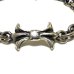Photo3: Diamond With Gothic Grooved Flare & 7Chain Bracelet