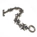 Photo3: Half Maltese Cross Links Bracelet