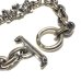 Photo7: 1/8 4Heart Crown & Half Small Oval Chain Bracelet