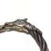 Photo3: Horse With Teeth 7mm Cable Wire Bangle