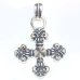 Photo8: Gothic Cross With Chevron Bail Pendant 