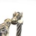 Photo2: Horse With Teeth 7mm Cable Wire Bangle (2)