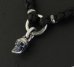 Photo5: Skull braid leather necklace (5)