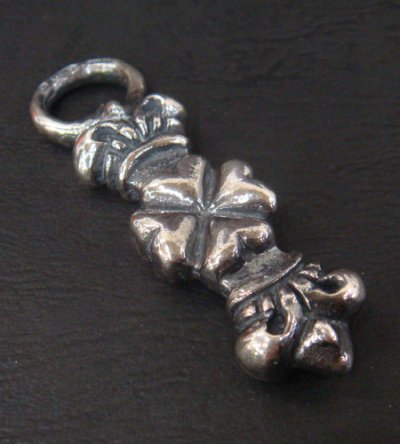 Photo3: Half 4 Heart Crown Pendant