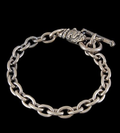 Photo1: Quarter Old Bulldog Half Chain Bracelet