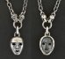 Photo4: Face With 2 Quarter Skull & 7Chain Necklace (4)