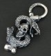 Photo3: Skull On Snake Pendant (3)