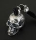 Photo3: XL Skull With Lion Leather Wallet Hanger (3)