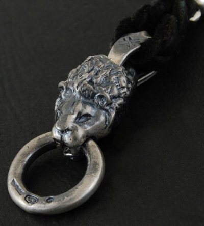 Photo3: Lion With Classic Wide Oval Mobile Strap