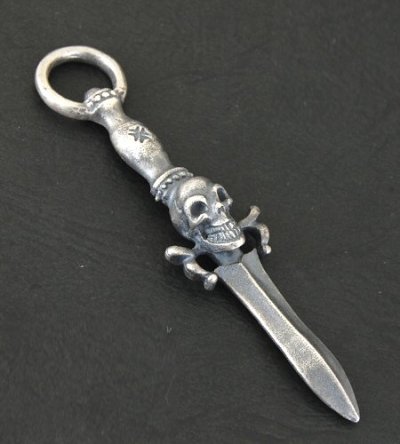 Photo4: Half Dagger With Skull Pendant