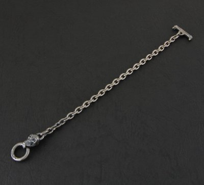 Photo4: Quarter Skull Quarter Chain Bracelet